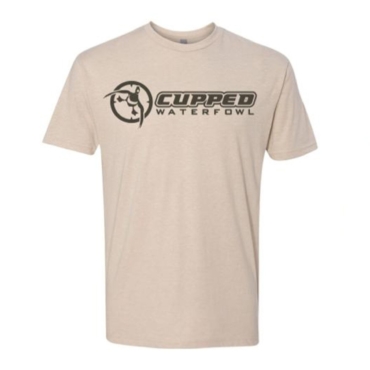 Cupped Waterfowl Logo Khaki Shirt