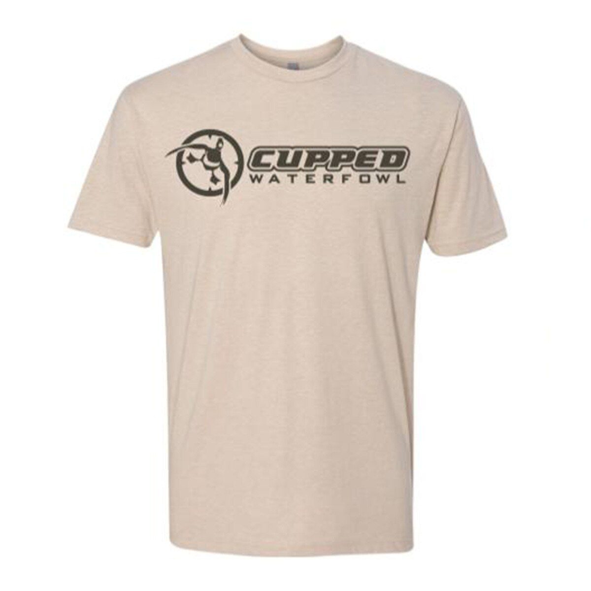 Cupped Waterfowl Logo Khaki Shirt